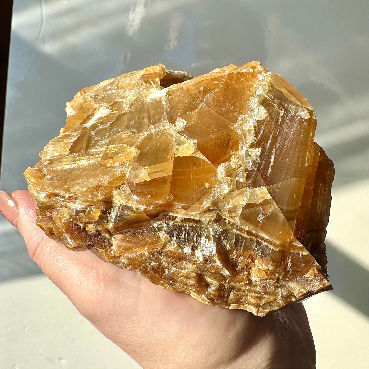 Honey Calcite Chunk