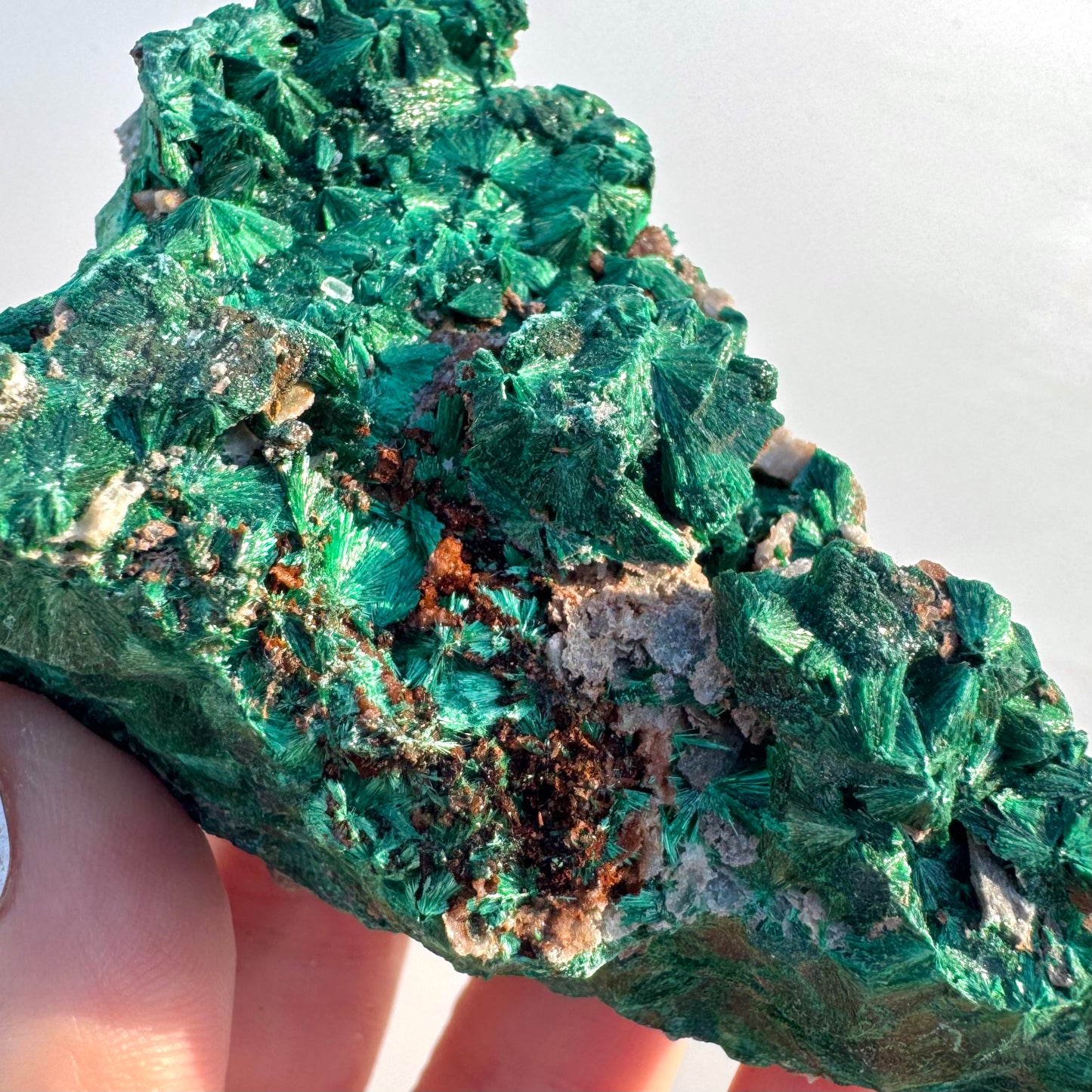 Genuine Natural Fibrous Malachite