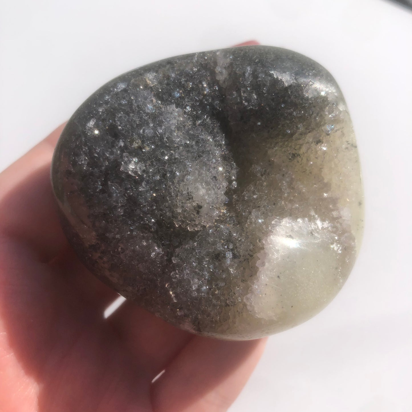 Druzy Rainbow Amethyst Palmstone
