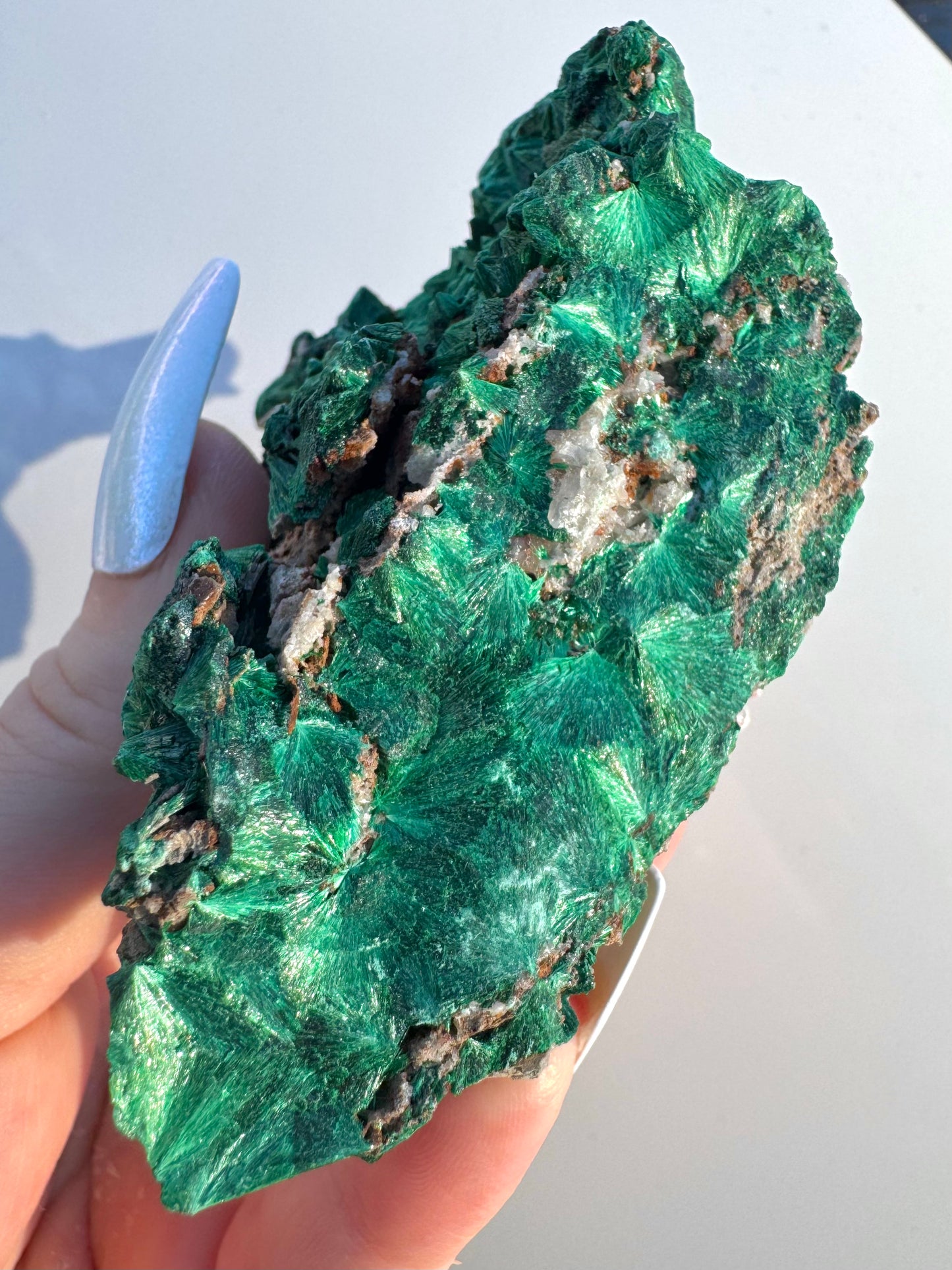 Genuine Natural Fibrous Malachite