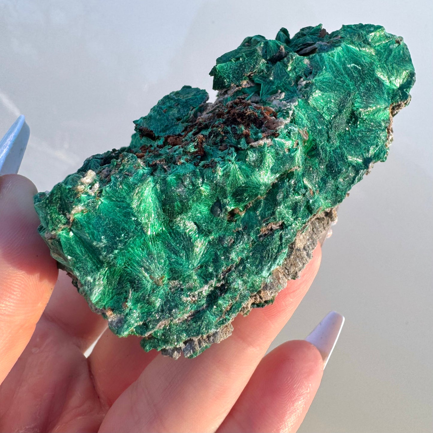 Genuine Natural Fibrous Malachite