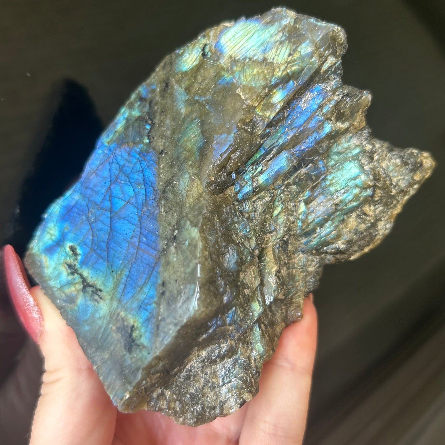 Flashy Labradorite Chunk from Madagascar