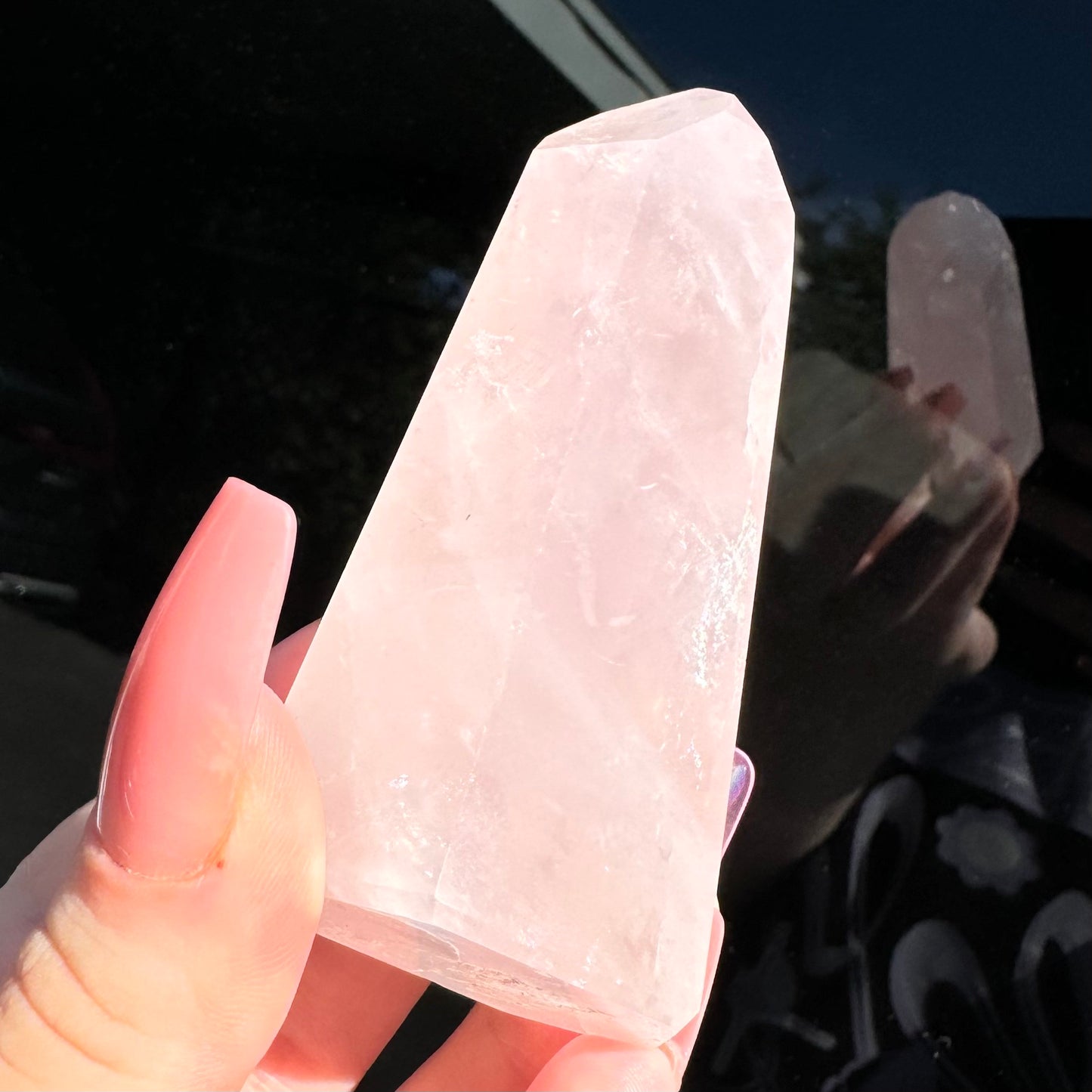 High Quality Rose Quartz Tower from Brazil