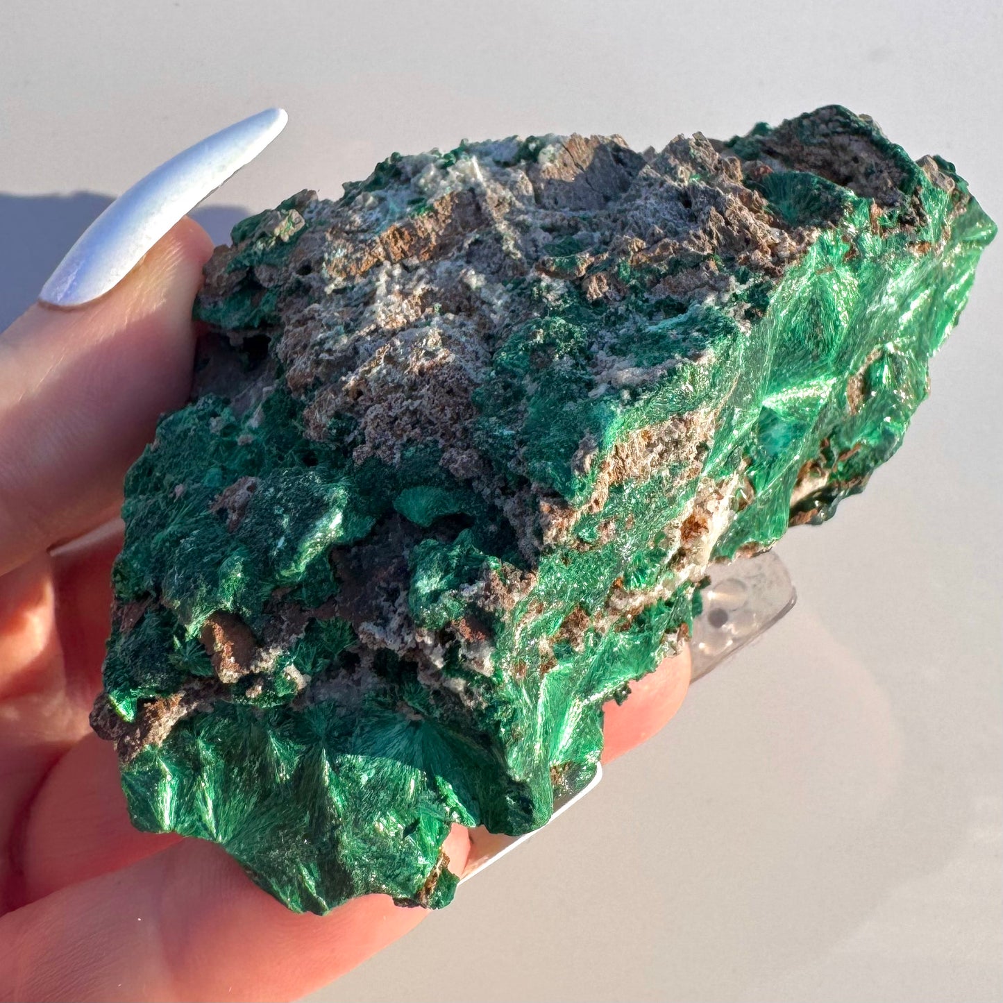 Genuine Natural Fibrous Malachite