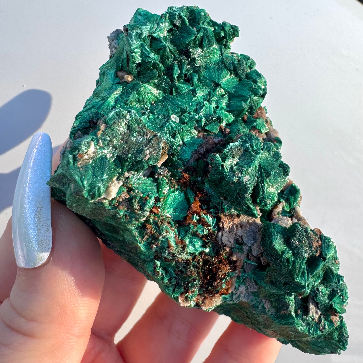 Genuine Natural Fibrous Malachite