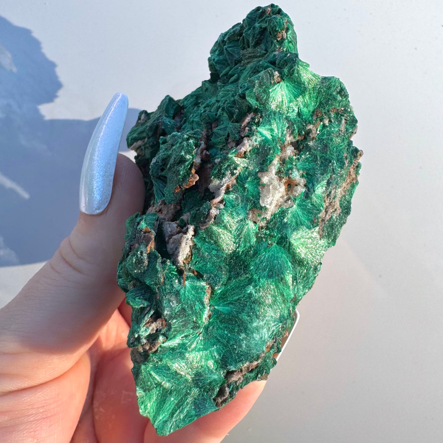 Genuine Natural Fibrous Malachite