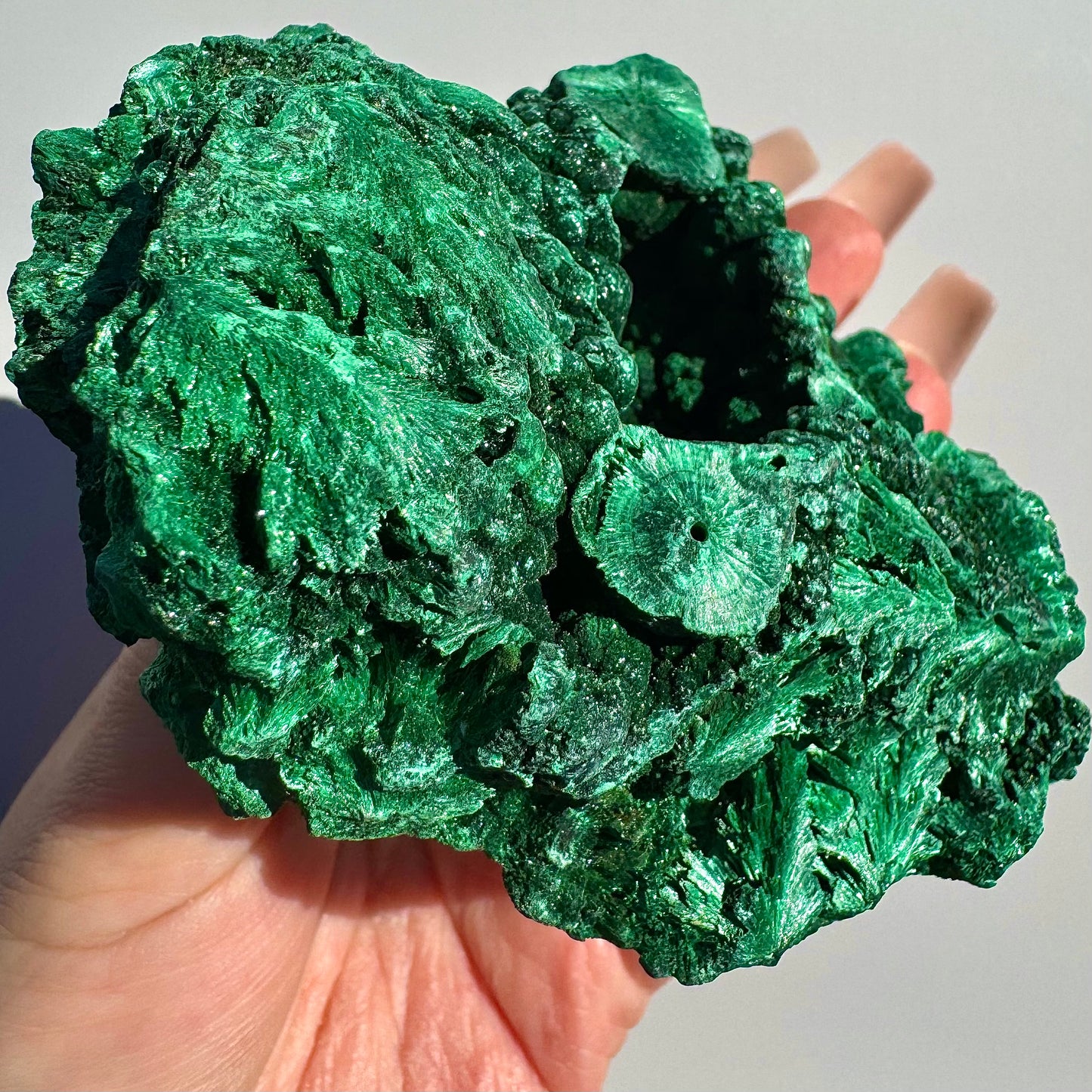 Green Malachite Rough Chunk from Congo