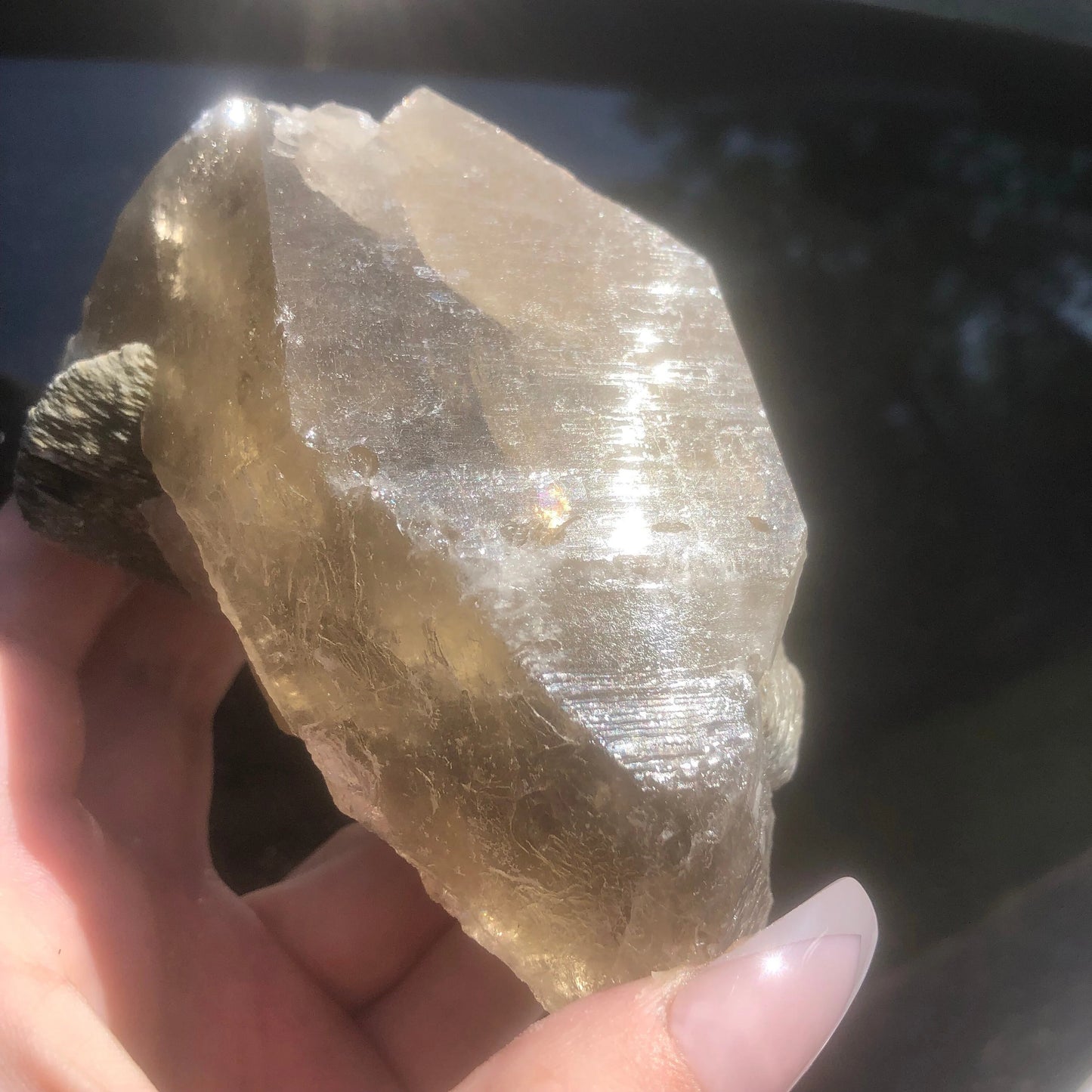 Rare Large Citrine x Muscovite from Brazil