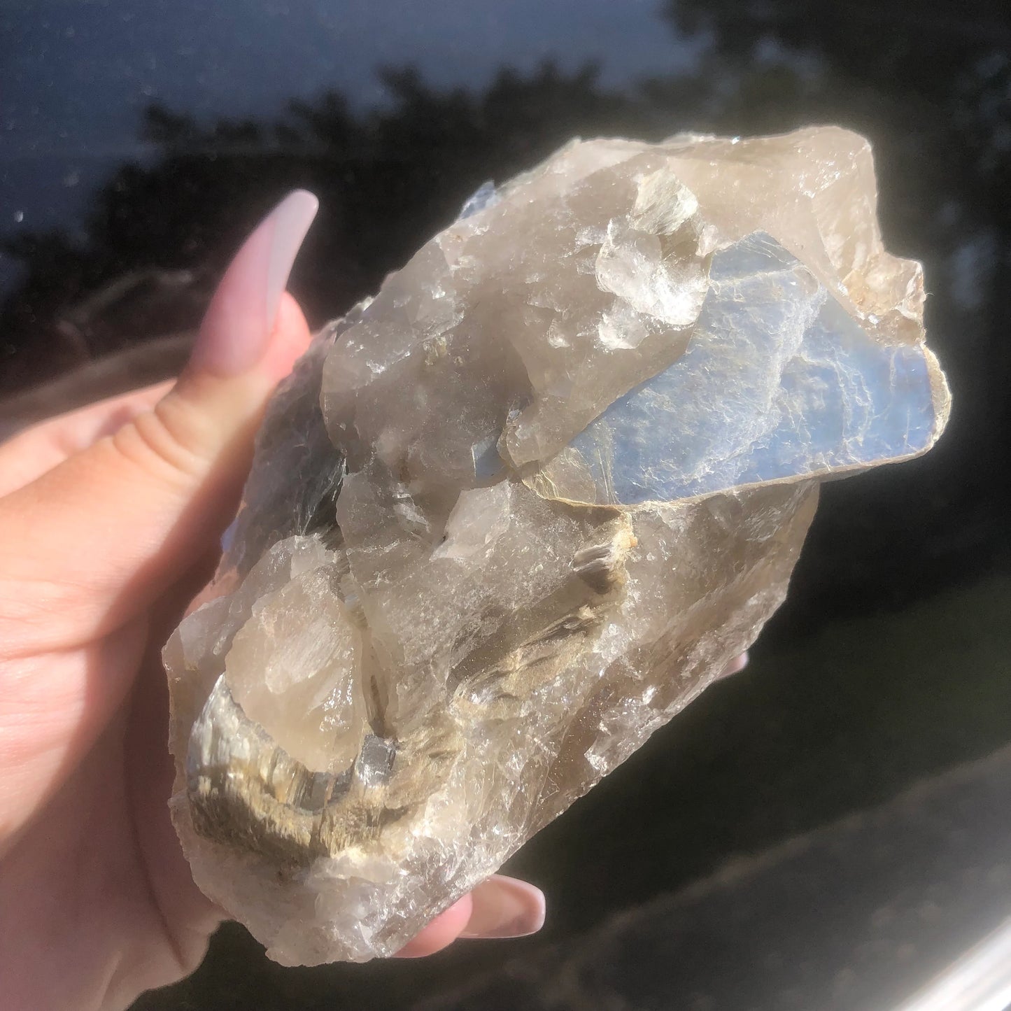 Rare Large Citrine x Muscovite from Brazil