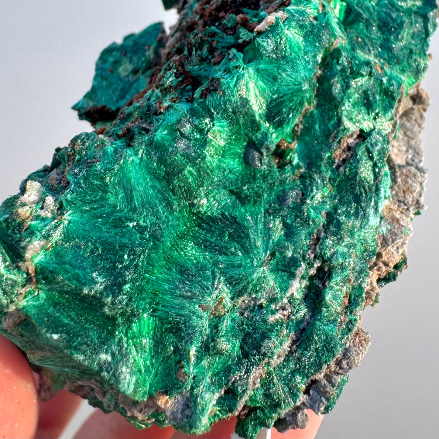 Genuine Natural Fibrous Malachite