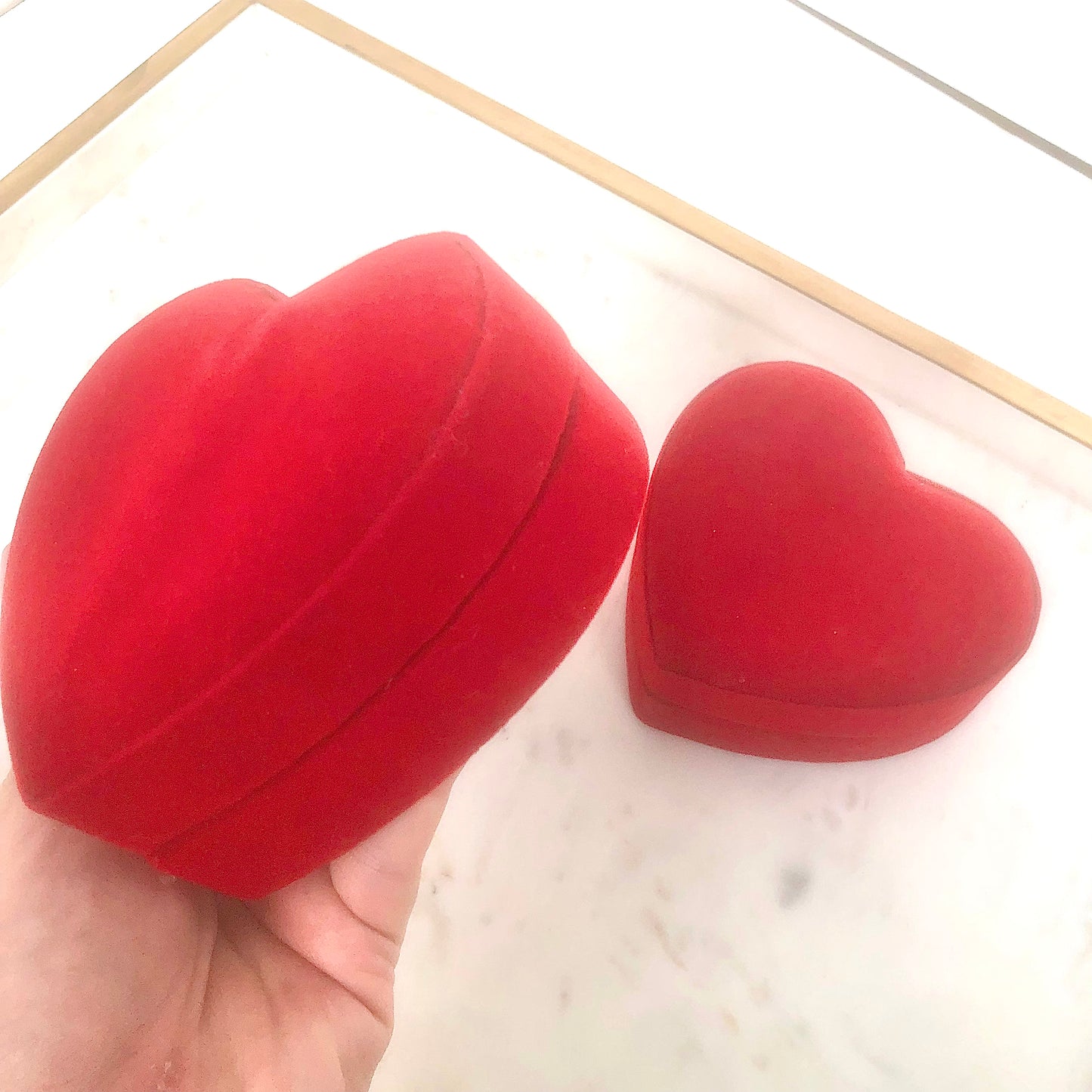 Velvet Heart Valentine Crystal Cluster Gift Set