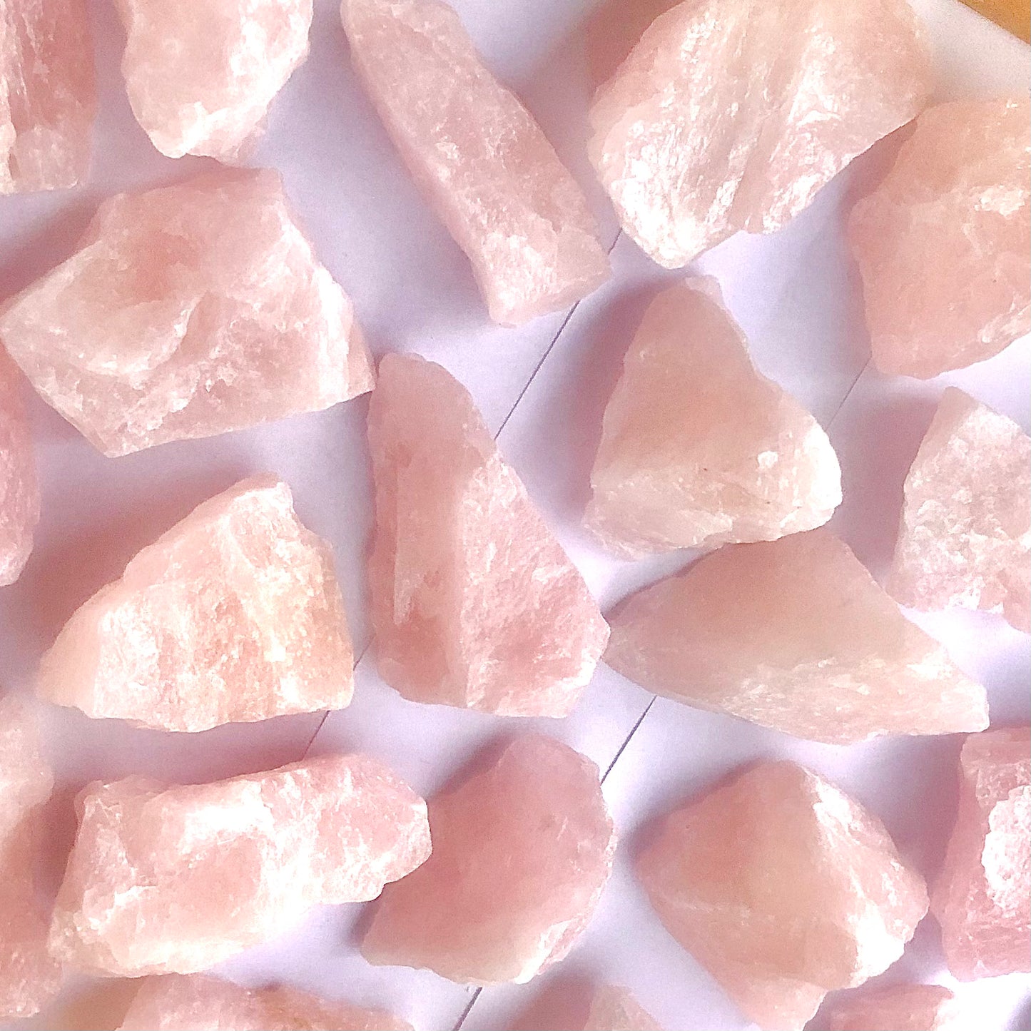 ONE Raw Brazilian Rose Quartz Stone