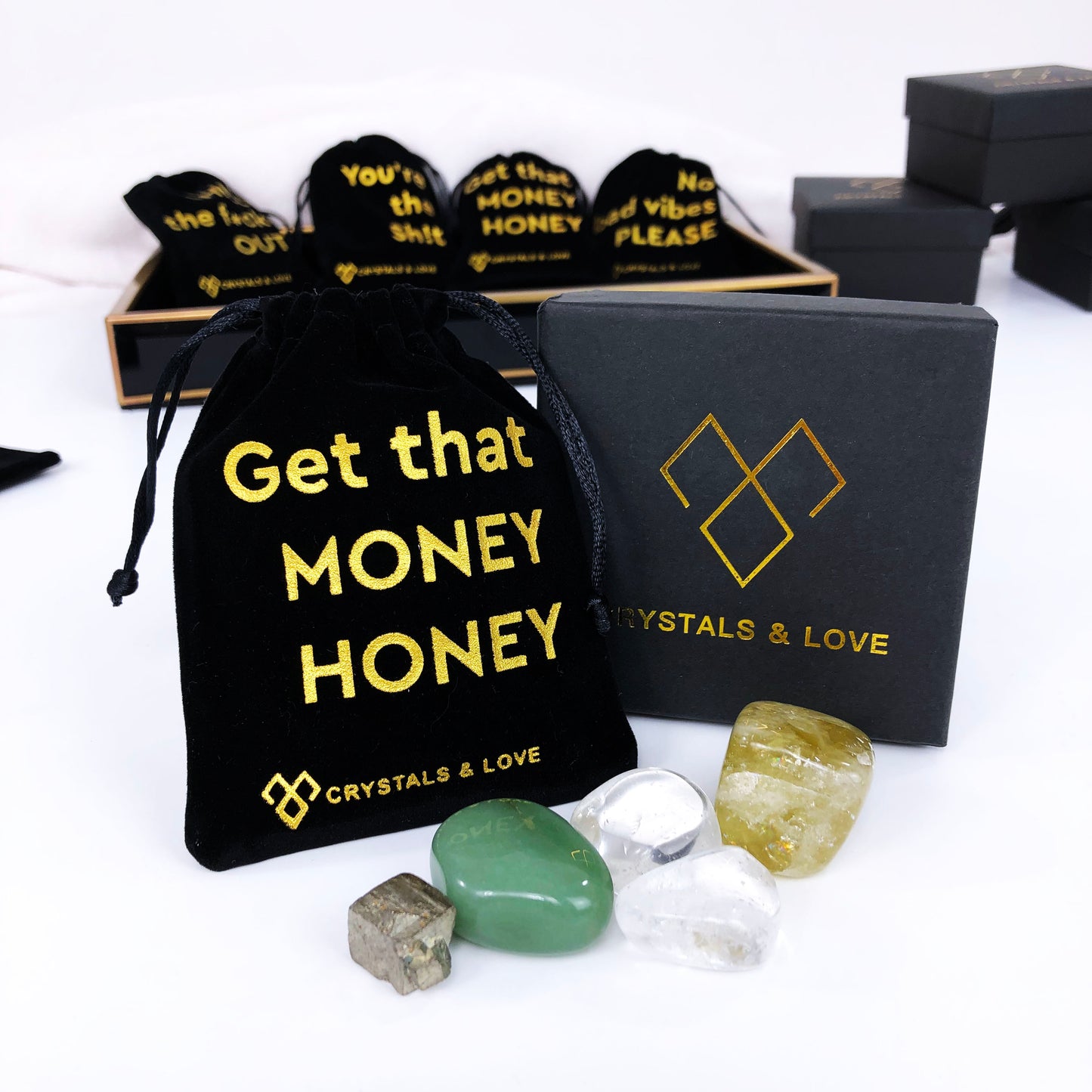 GET THAT MONEY HONEY - Crystals Set