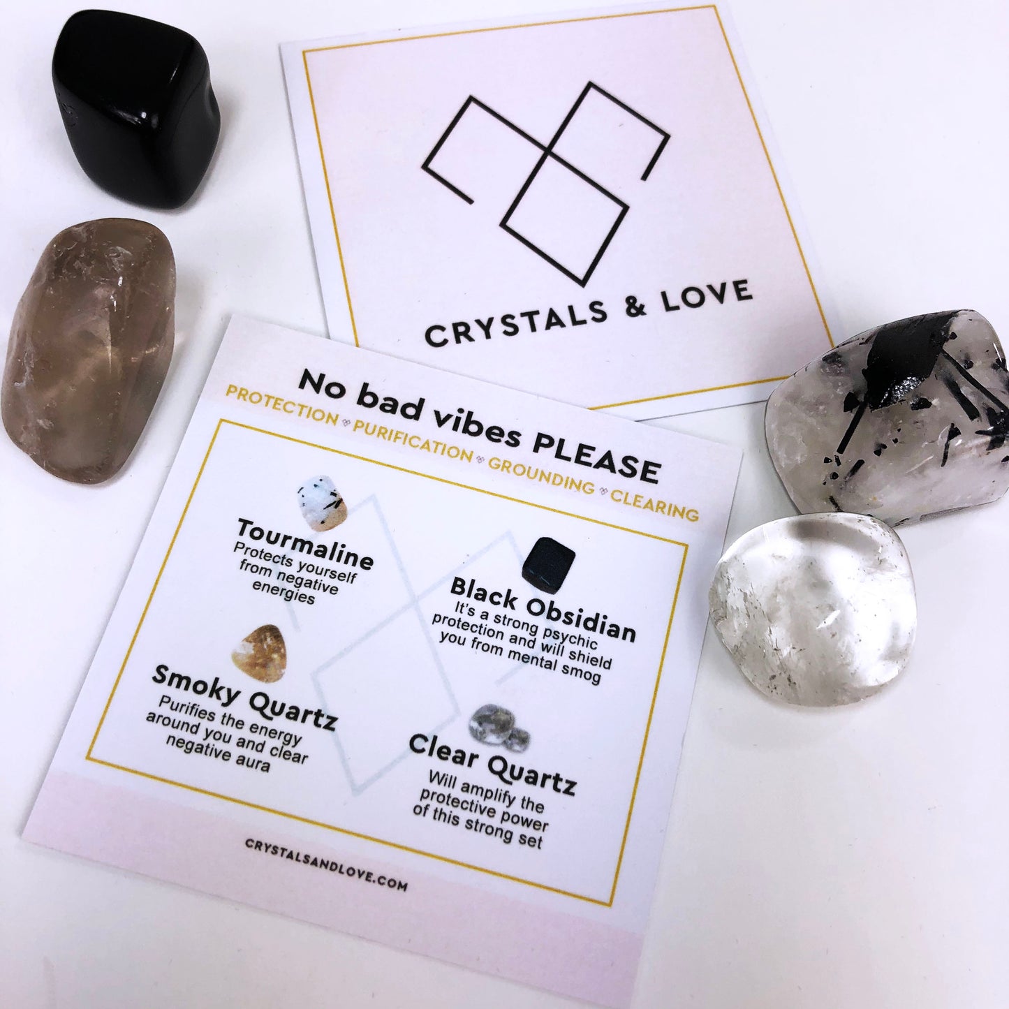 NO BAD VIBES PLEASE - Crystals Set