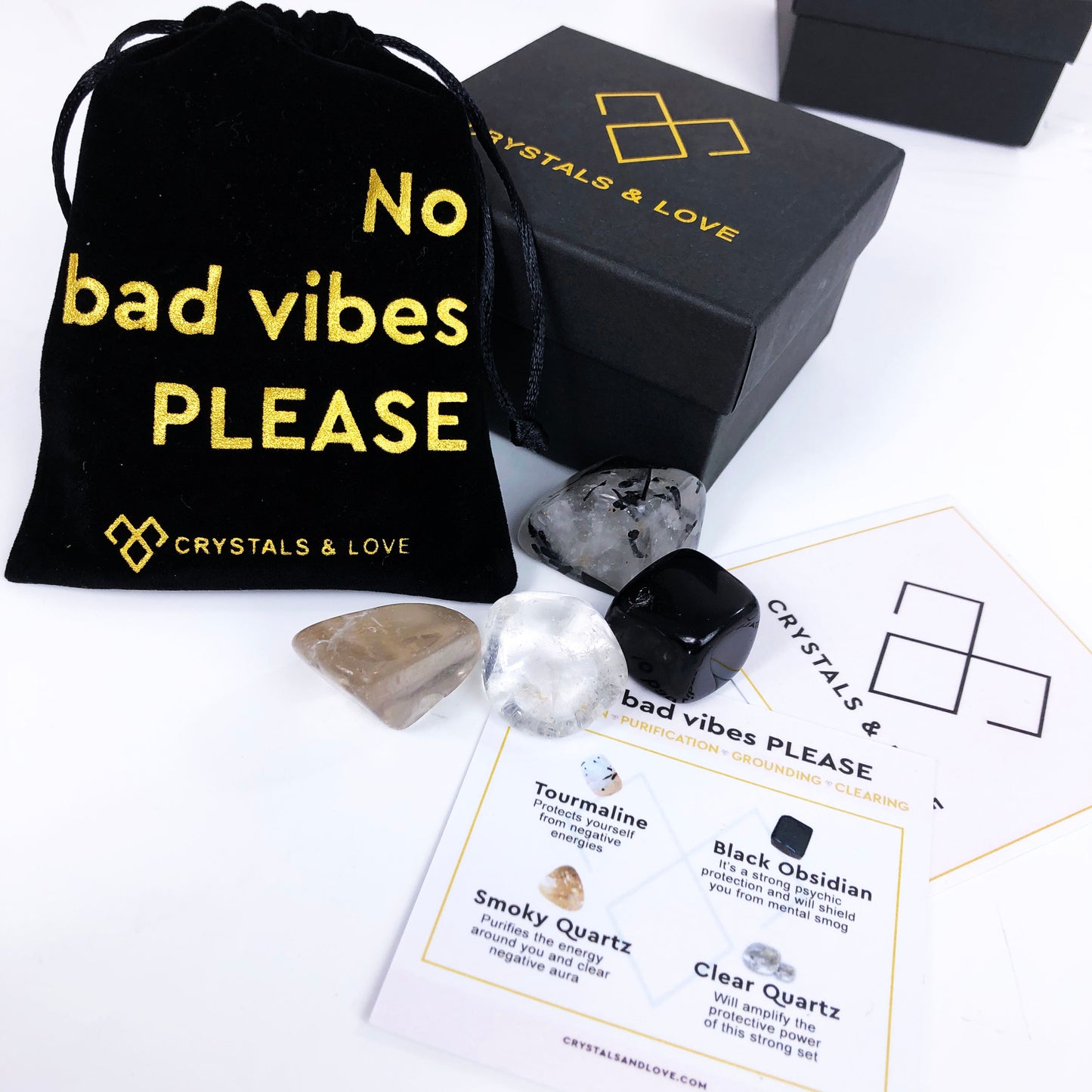 NO BAD VIBES PLEASE - Crystals Set
