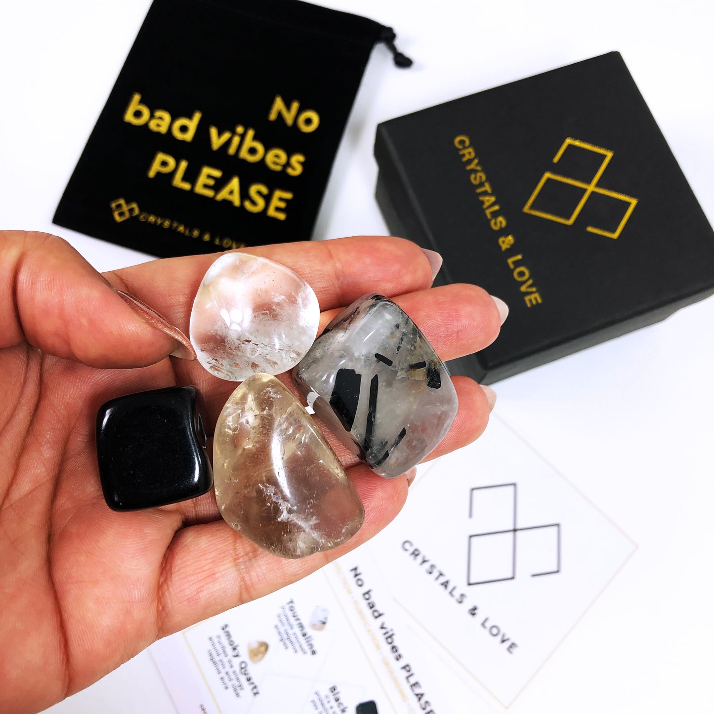 NO BAD VIBES PLEASE - Crystals Set