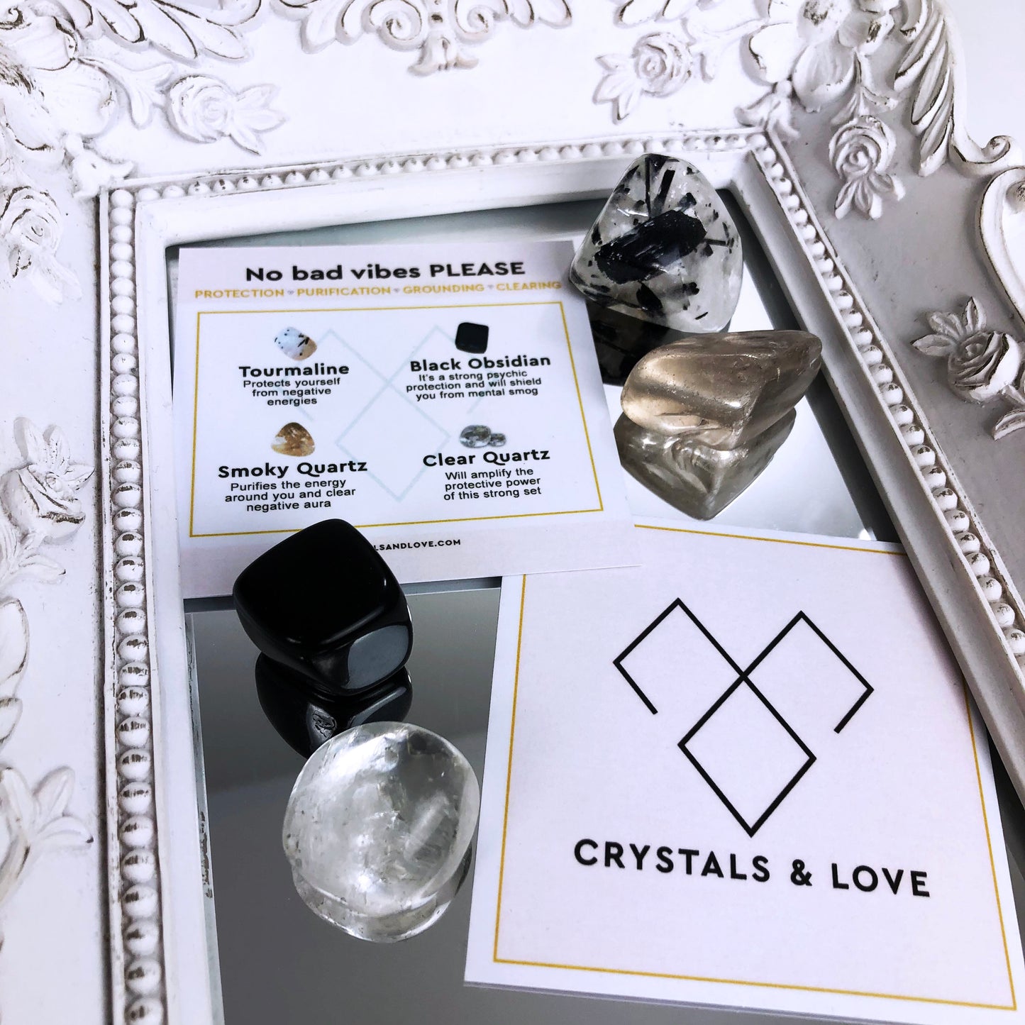 NO BAD VIBES PLEASE - Crystals Set