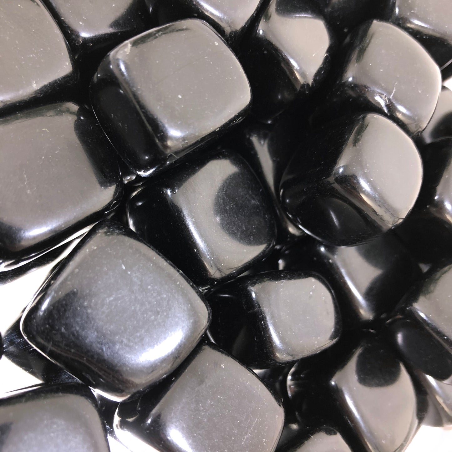 ONE Black Obsidian Tumbled