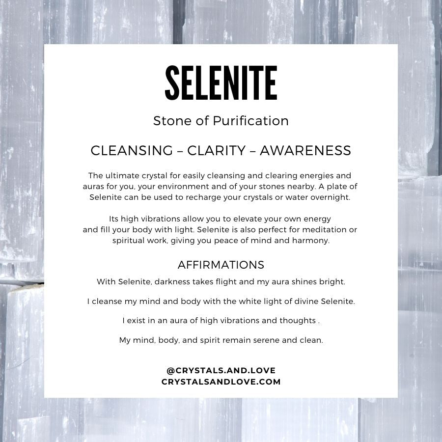 Polished Charging Selenite Wand Plate