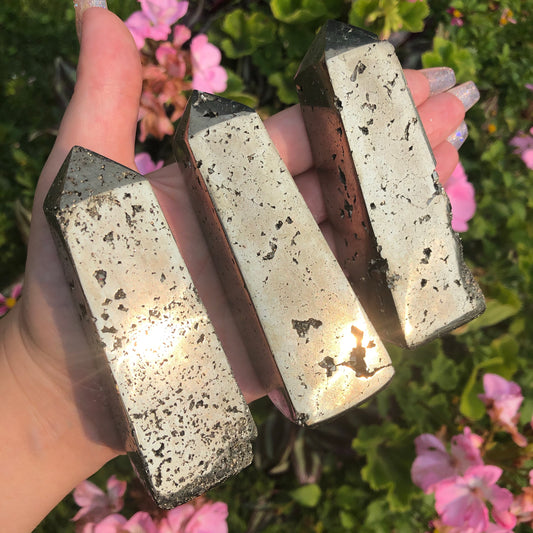 ONE High Grade Peruvian Pyrite Tower