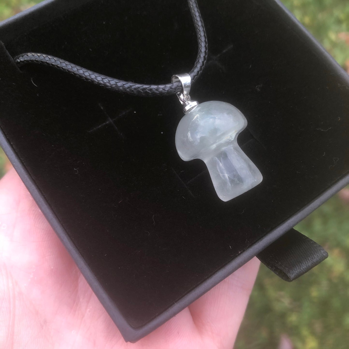 Fluorite Mushroom Pendant