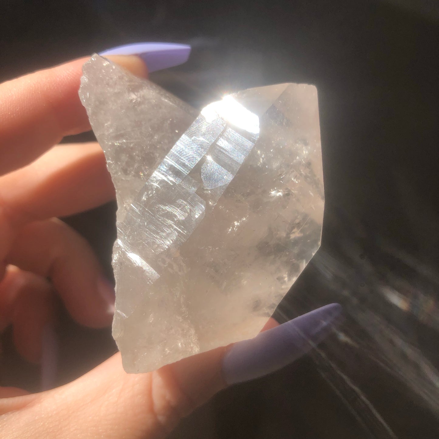 Clear Quartz Crystal Point Cluster
