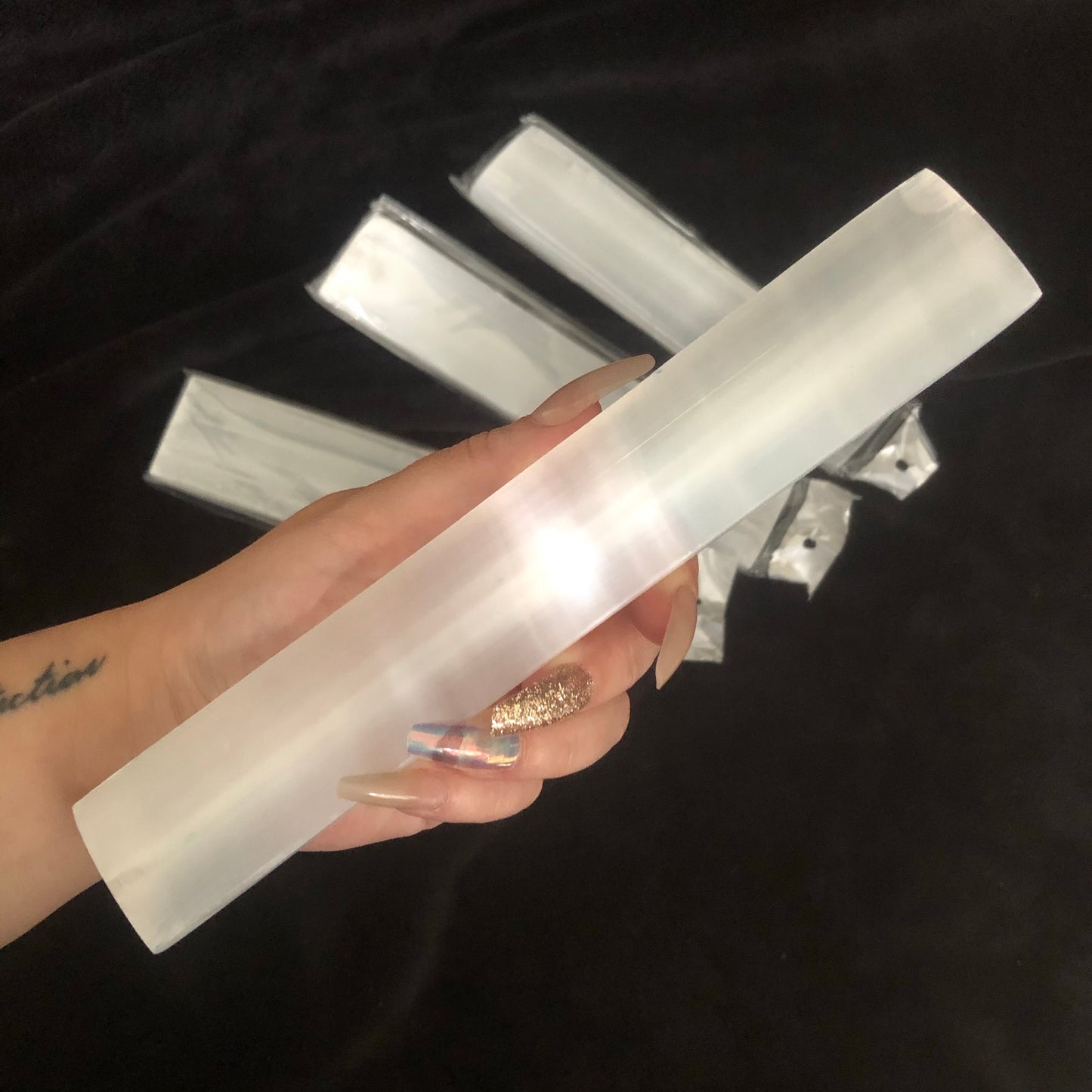 Polished Charging Selenite Wand Plate