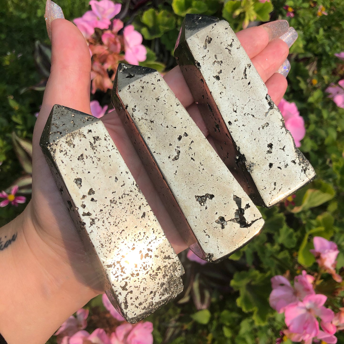 ONE High Grade Peruvian Pyrite Tower