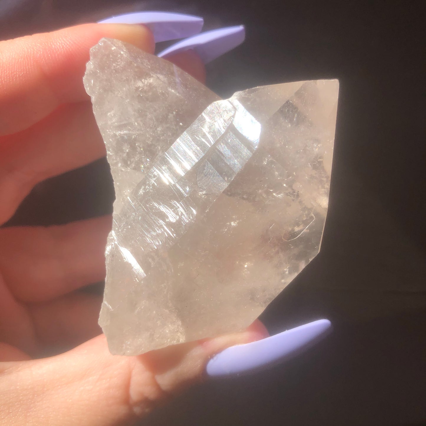 Clear Quartz Crystal Point Cluster