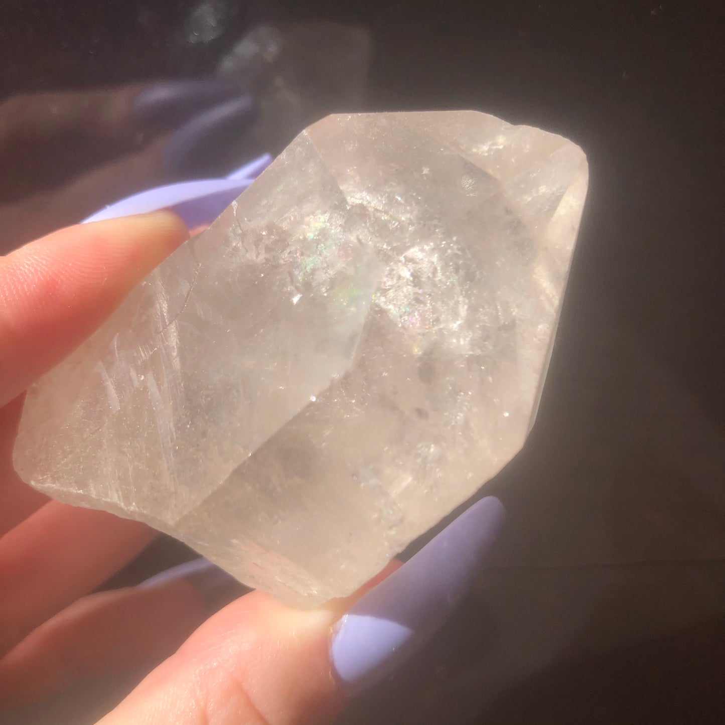 Clear Quartz Crystal Point Cluster