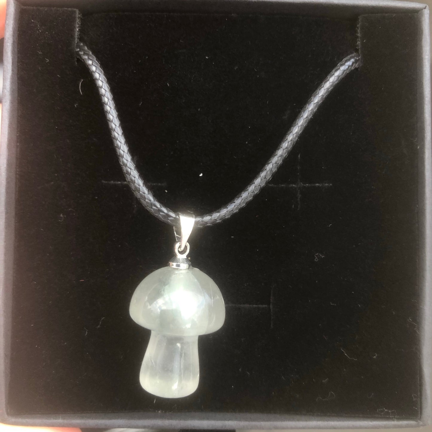 Fluorite Mushroom Pendant