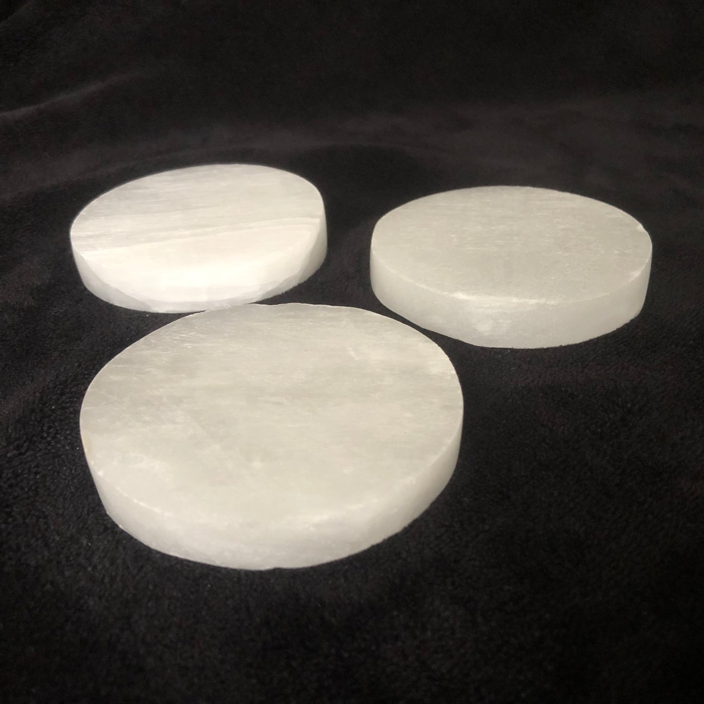 Selenite Round Charging Plate