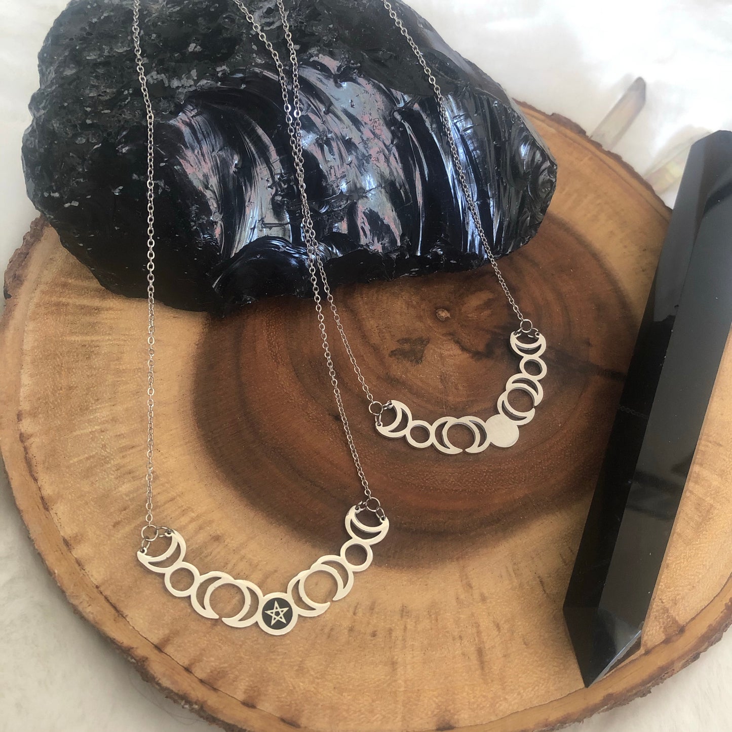 It’s Just a Phase Stainless Steel Necklace