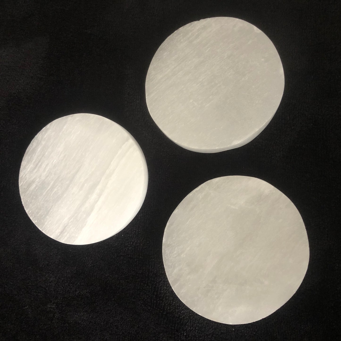Selenite Round Charging Plate