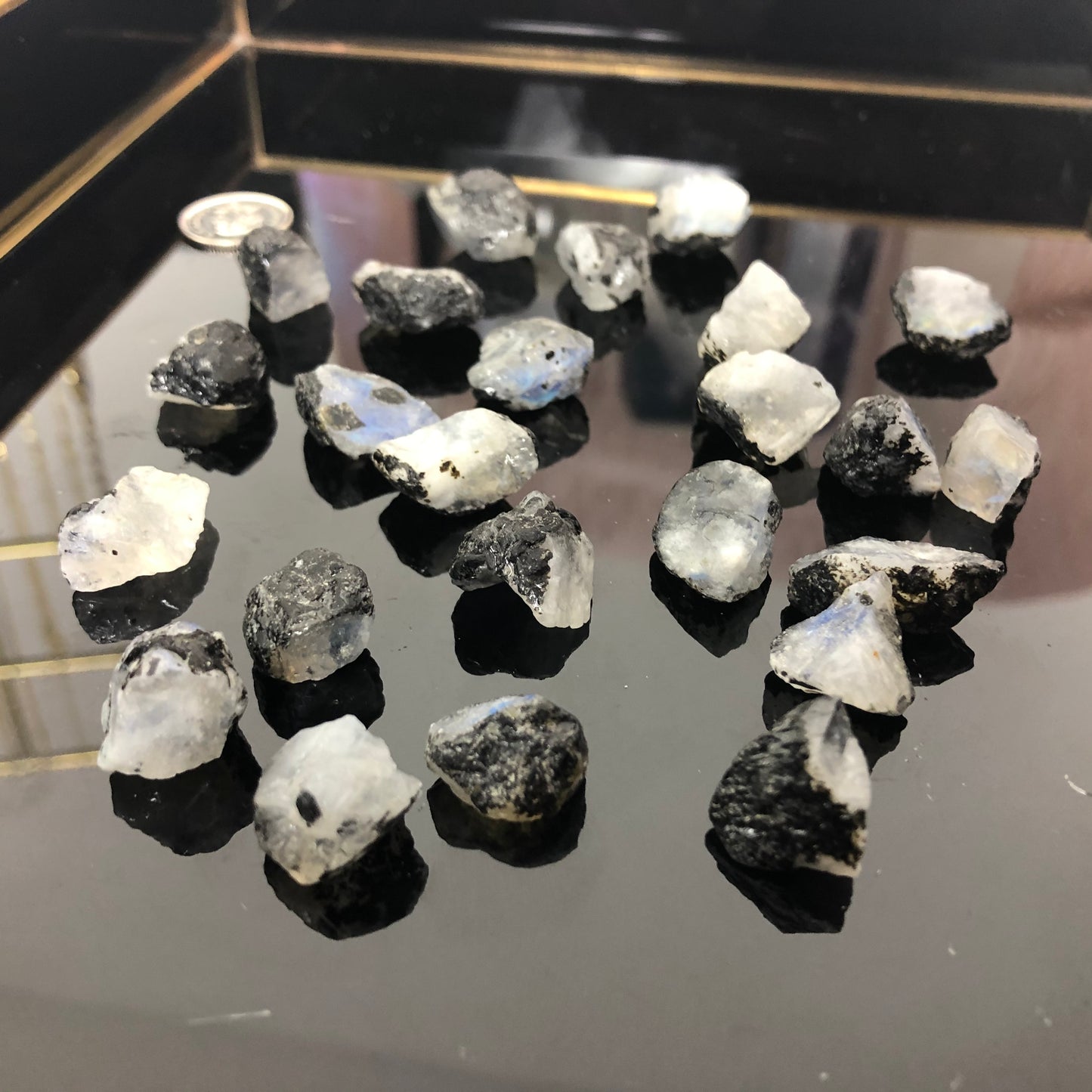 Raw High Quality Rainbow Moonstone with amazing flashes!!
