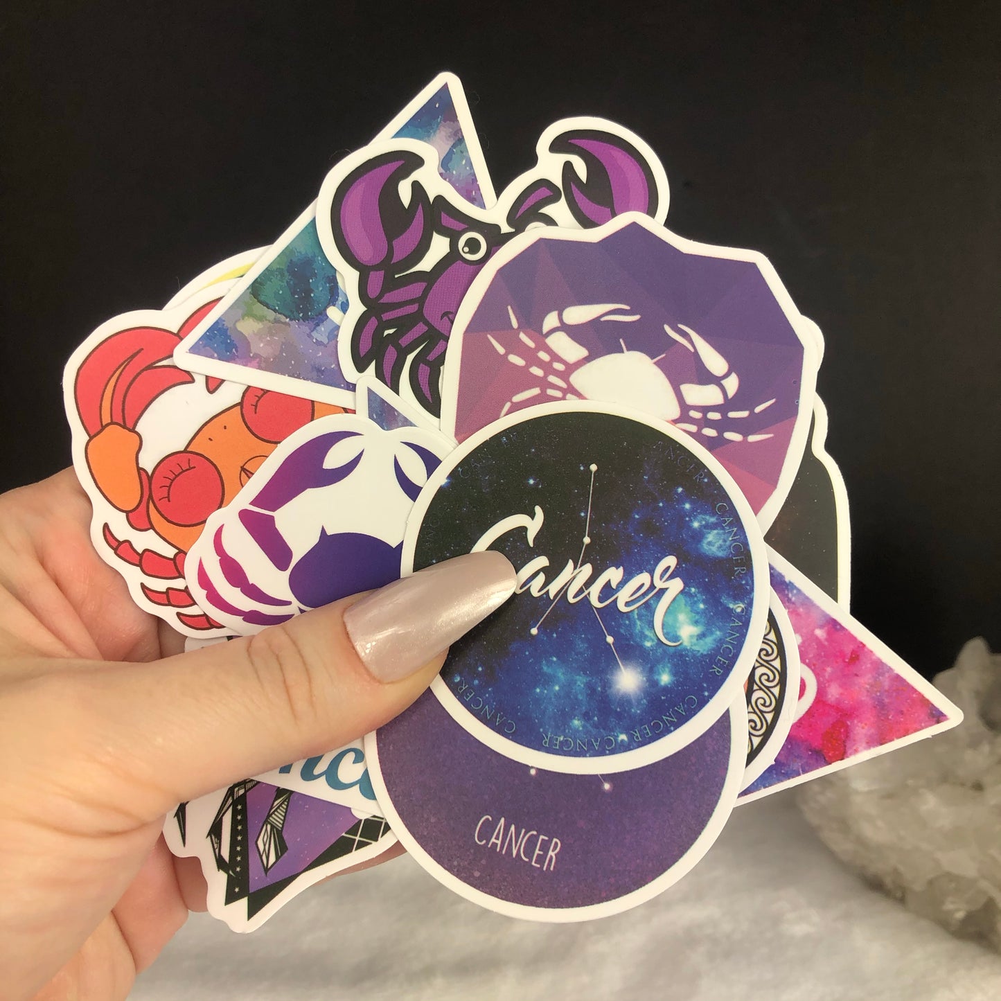 Cancer Horoscope Sticker Mix - 5Pcs