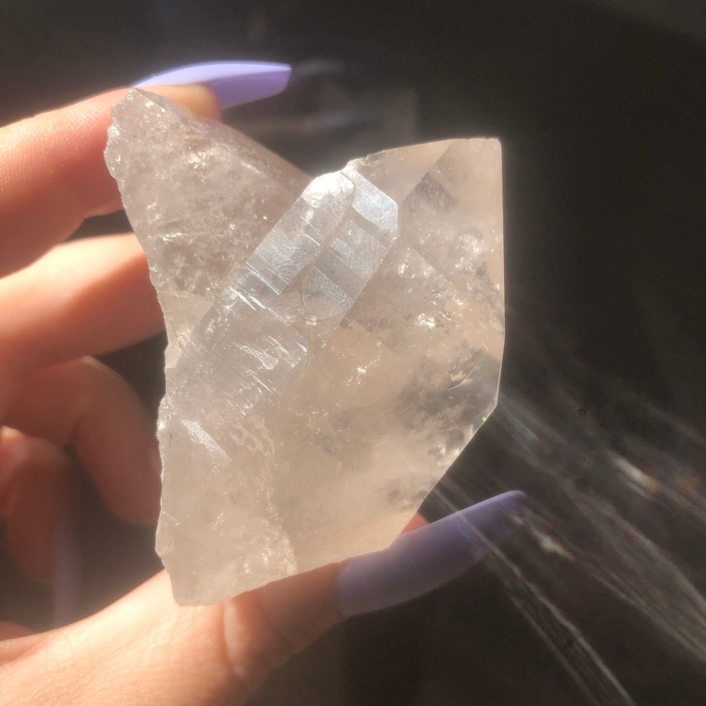 Clear Quartz Crystal Point Cluster