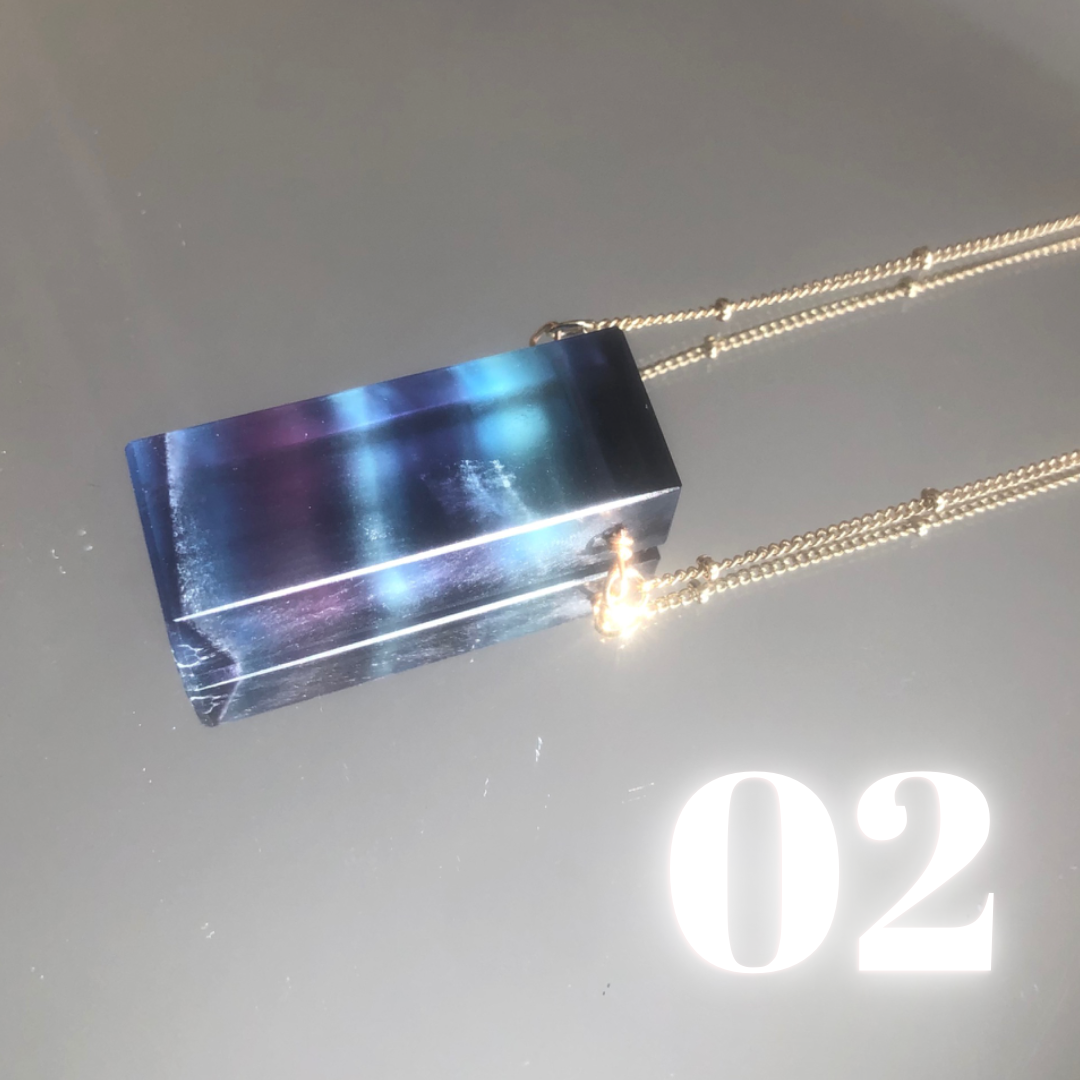 Fluorite Slice Necklace