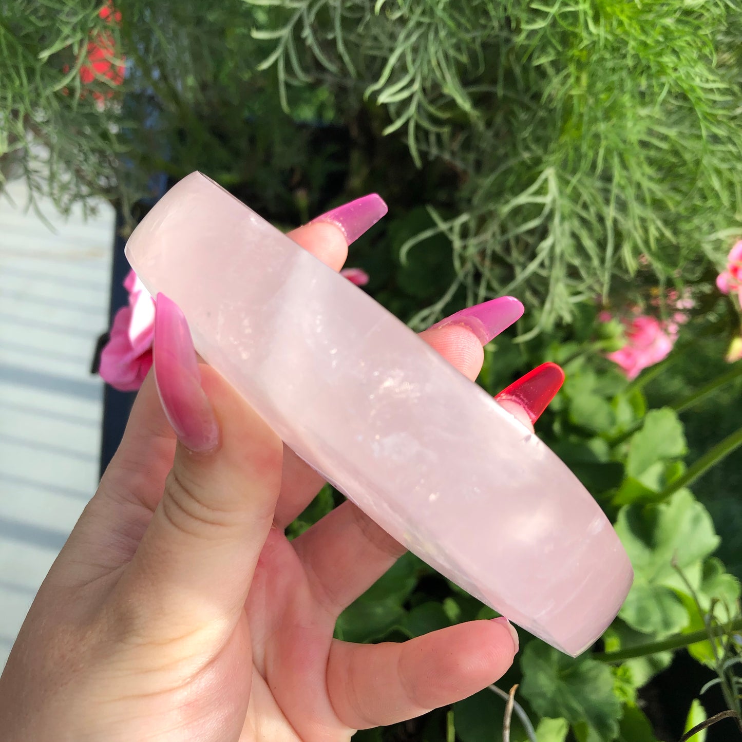 Rose Quartz Moon Bowl