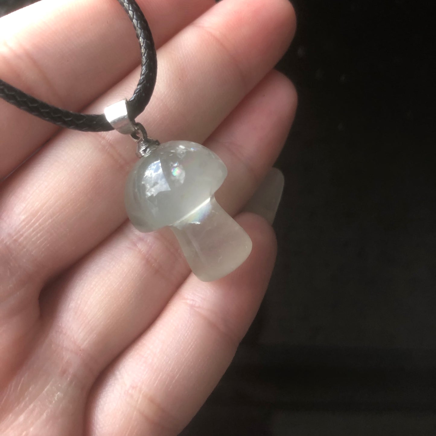 Fluorite Mushroom Pendant