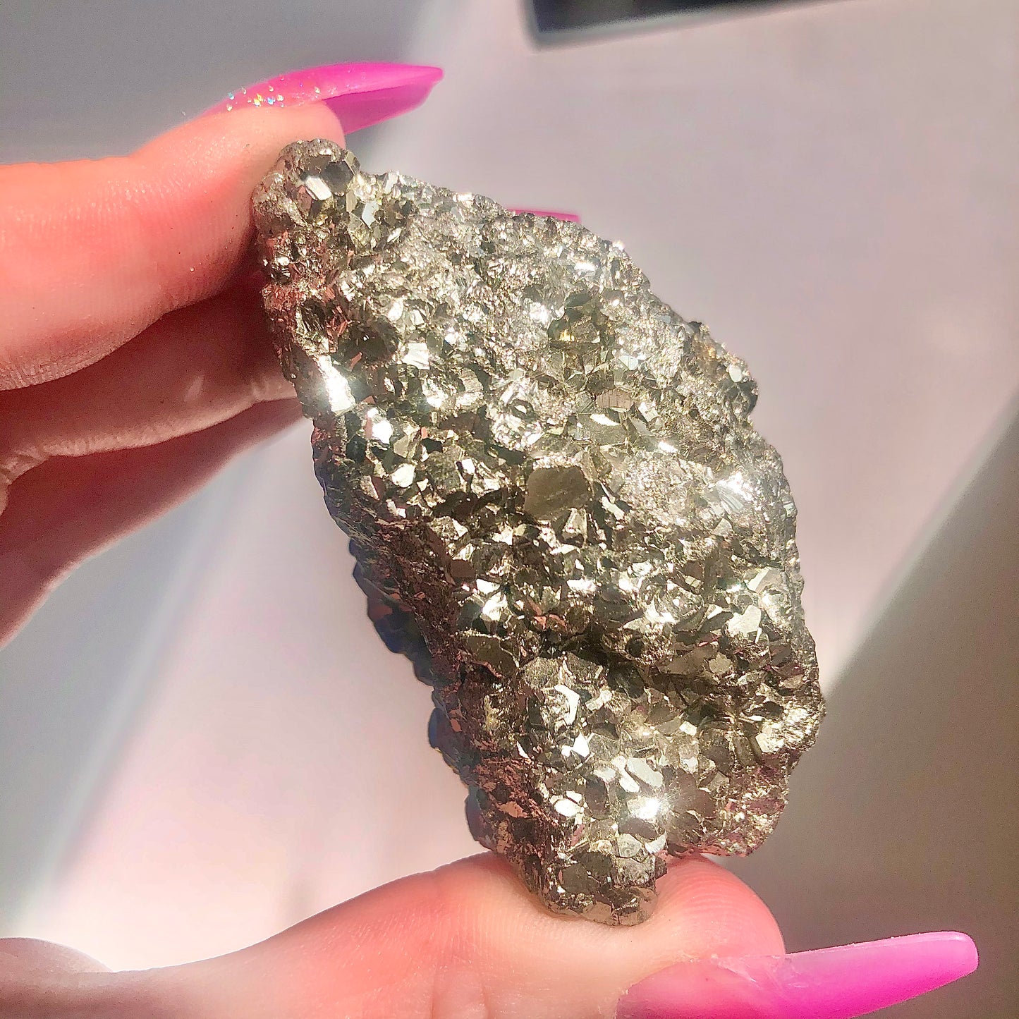 Natural Genuine Pyrite Cluster