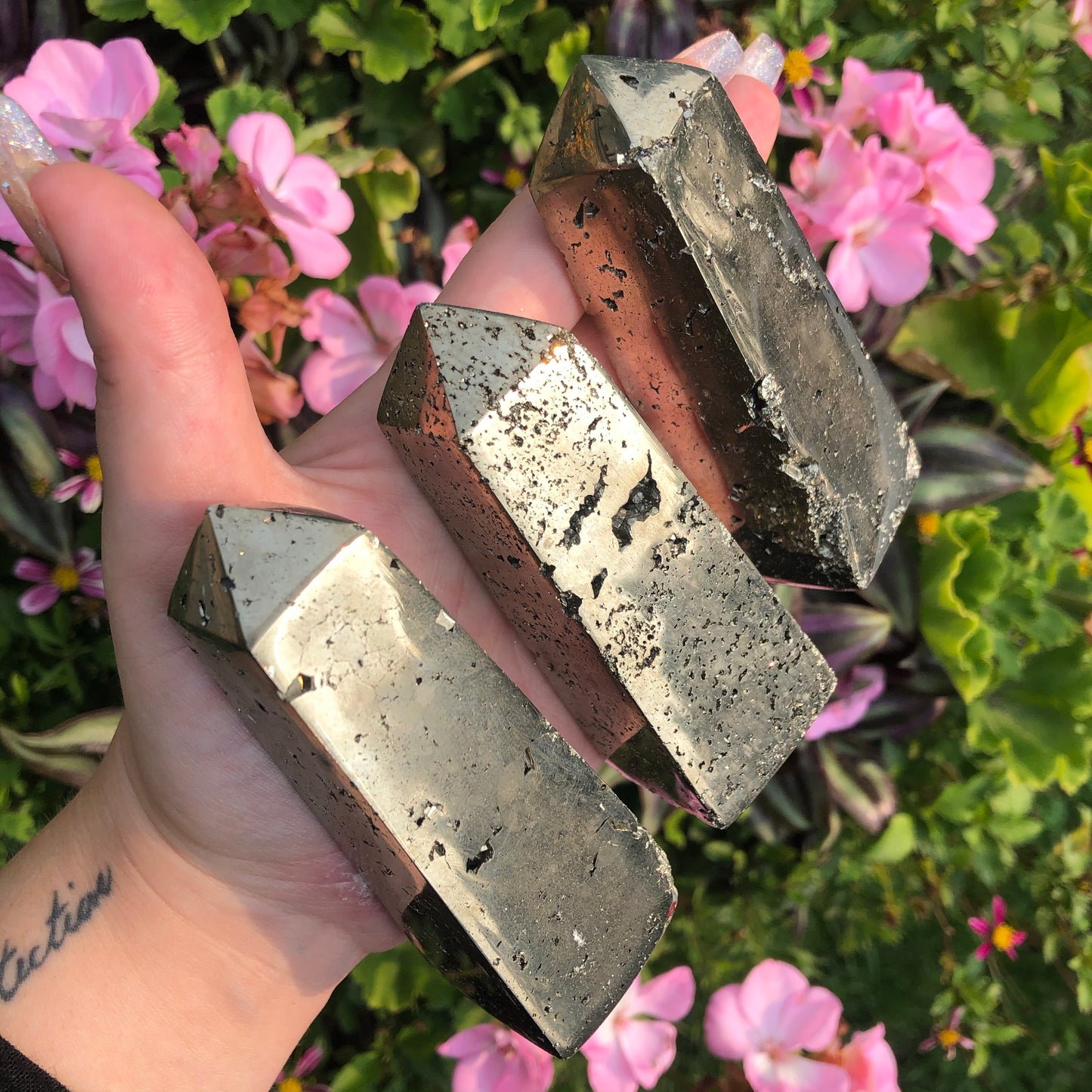 ONE High Grade Peruvian Pyrite Tower
