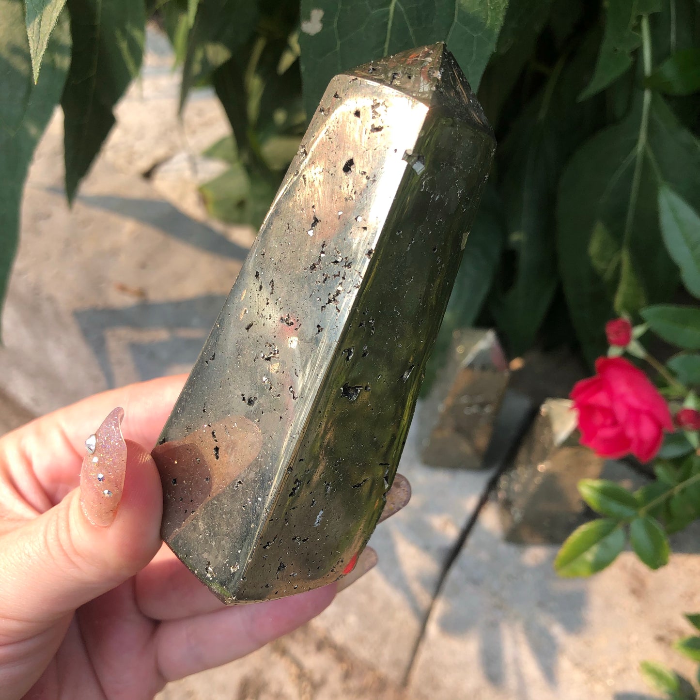 ONE High Grade Peruvian Pyrite Tower