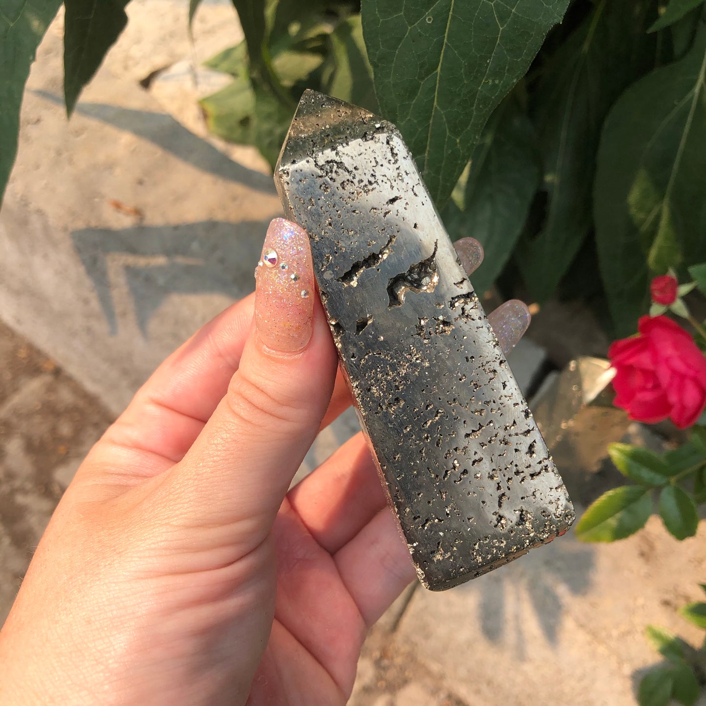 ONE High Grade Peruvian Pyrite Tower