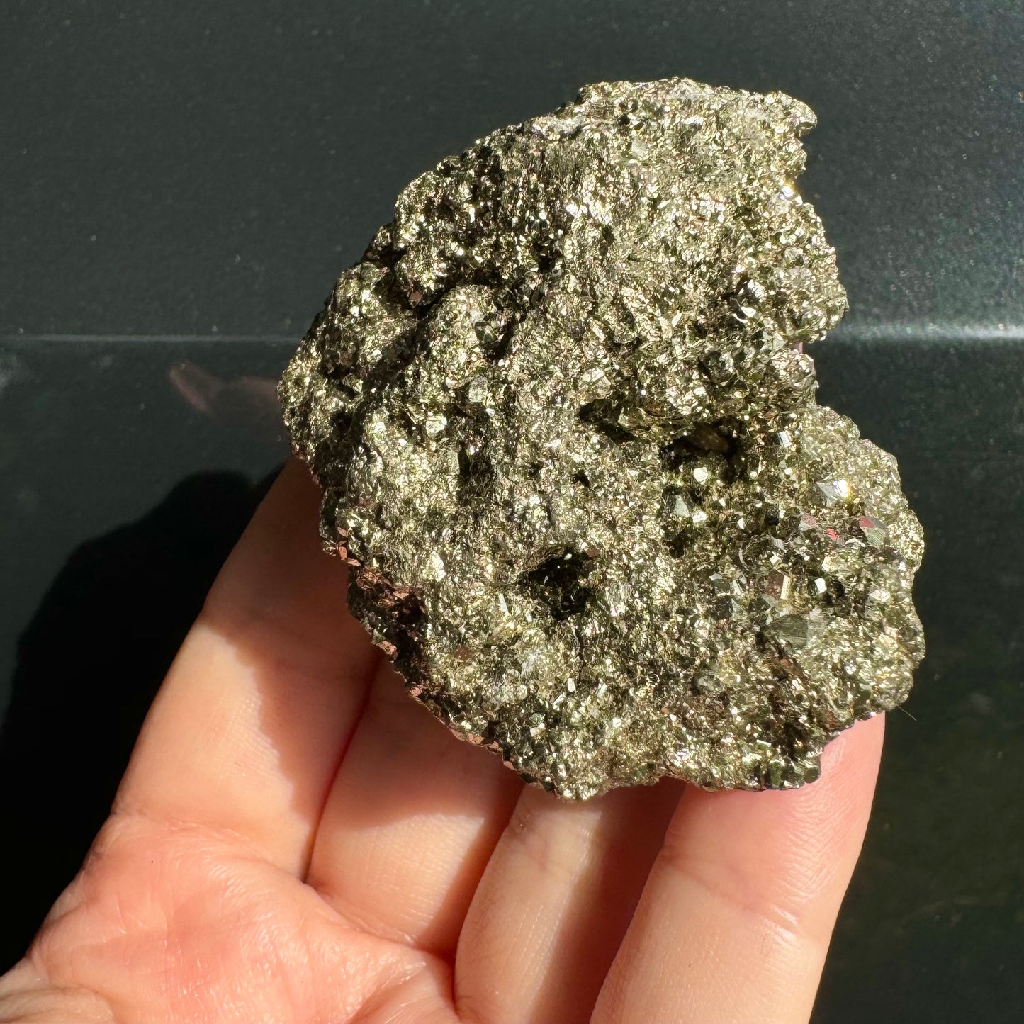 Natural Genuine Pyrite Cluster from Peru