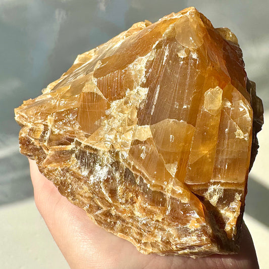 Honey Calcite Chunk