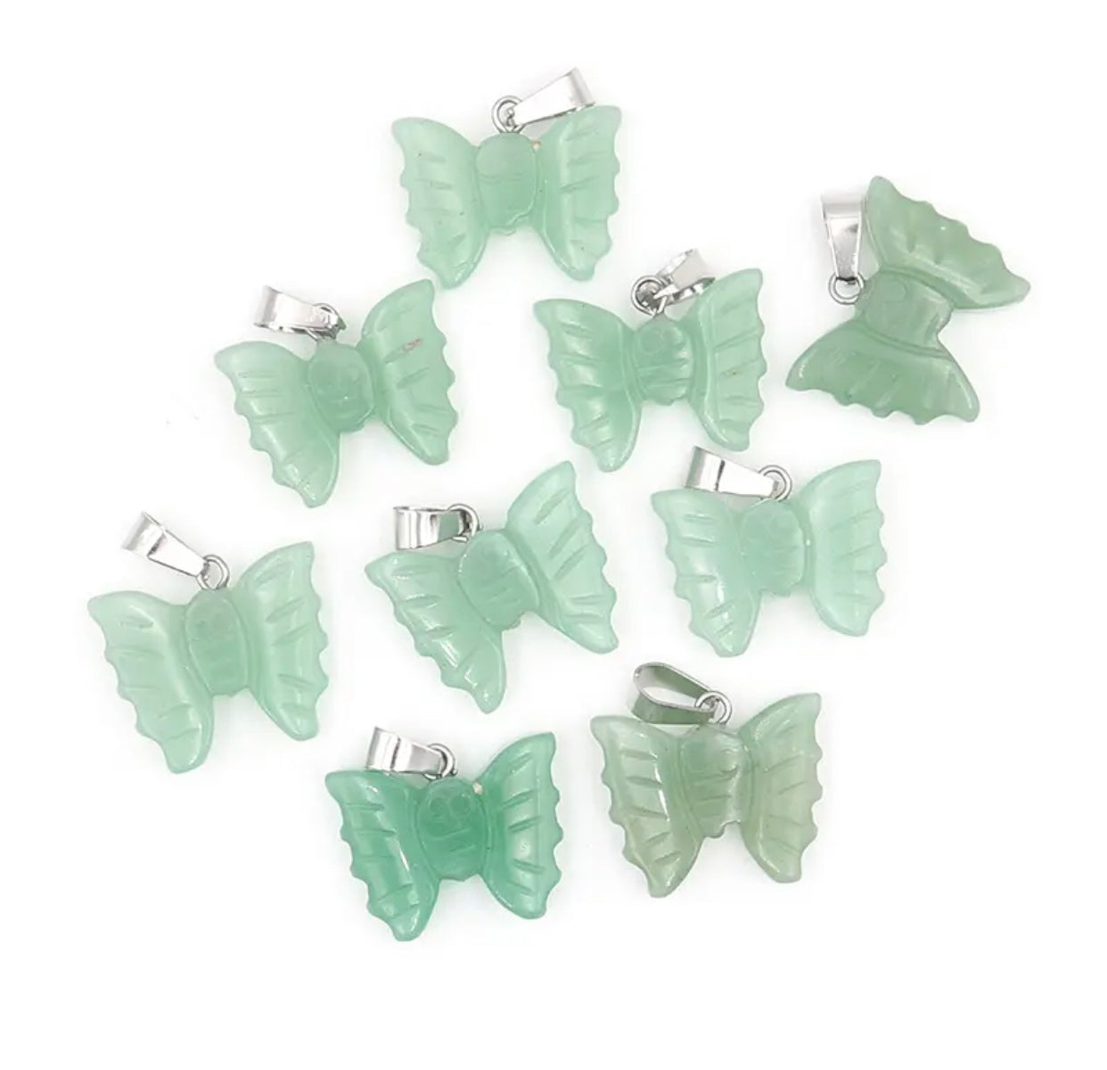 Green Aventurine Butterfly Necklace