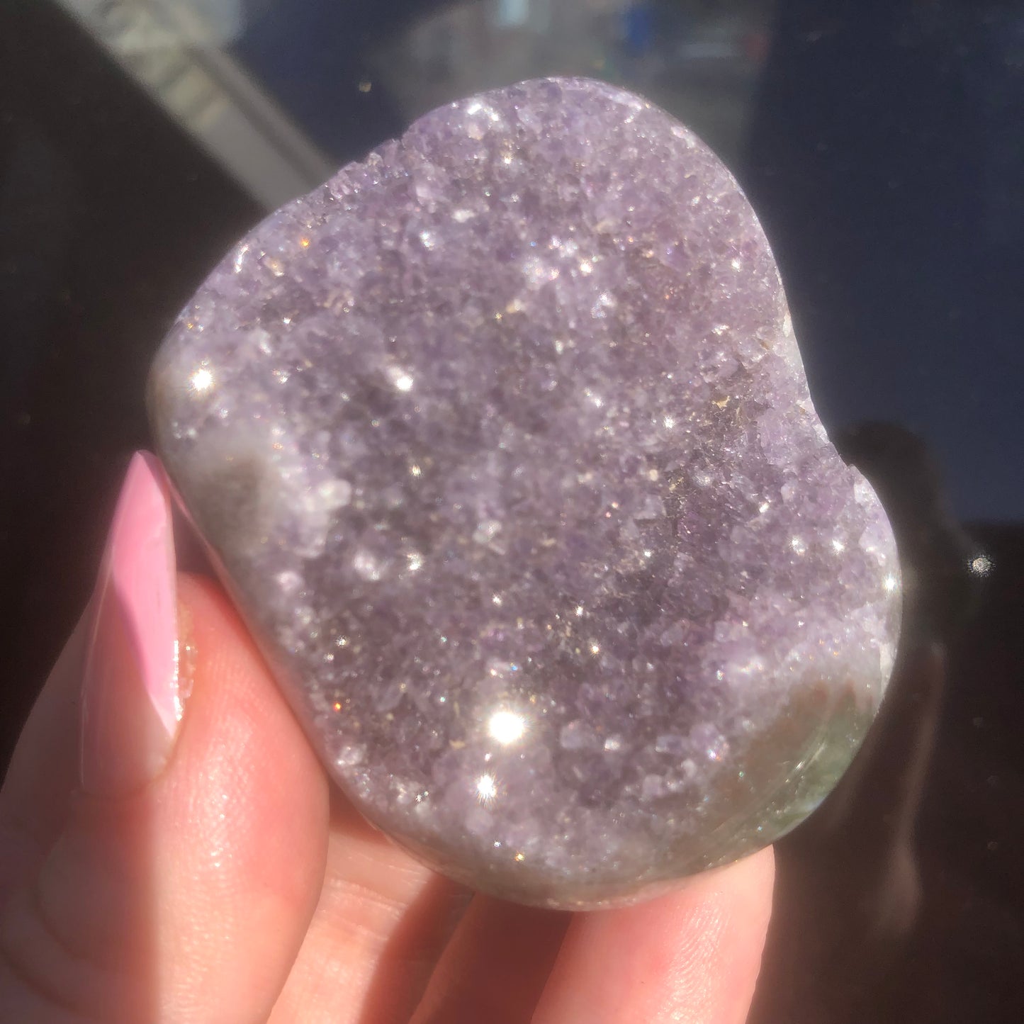 High Quality Uruguay Amethyst Palmstone