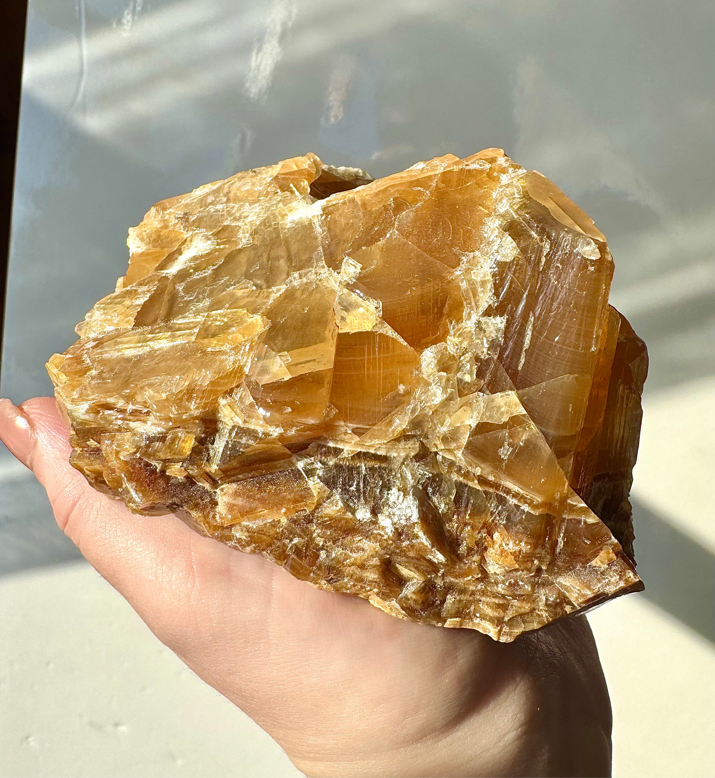 Honey Calcite Chunk