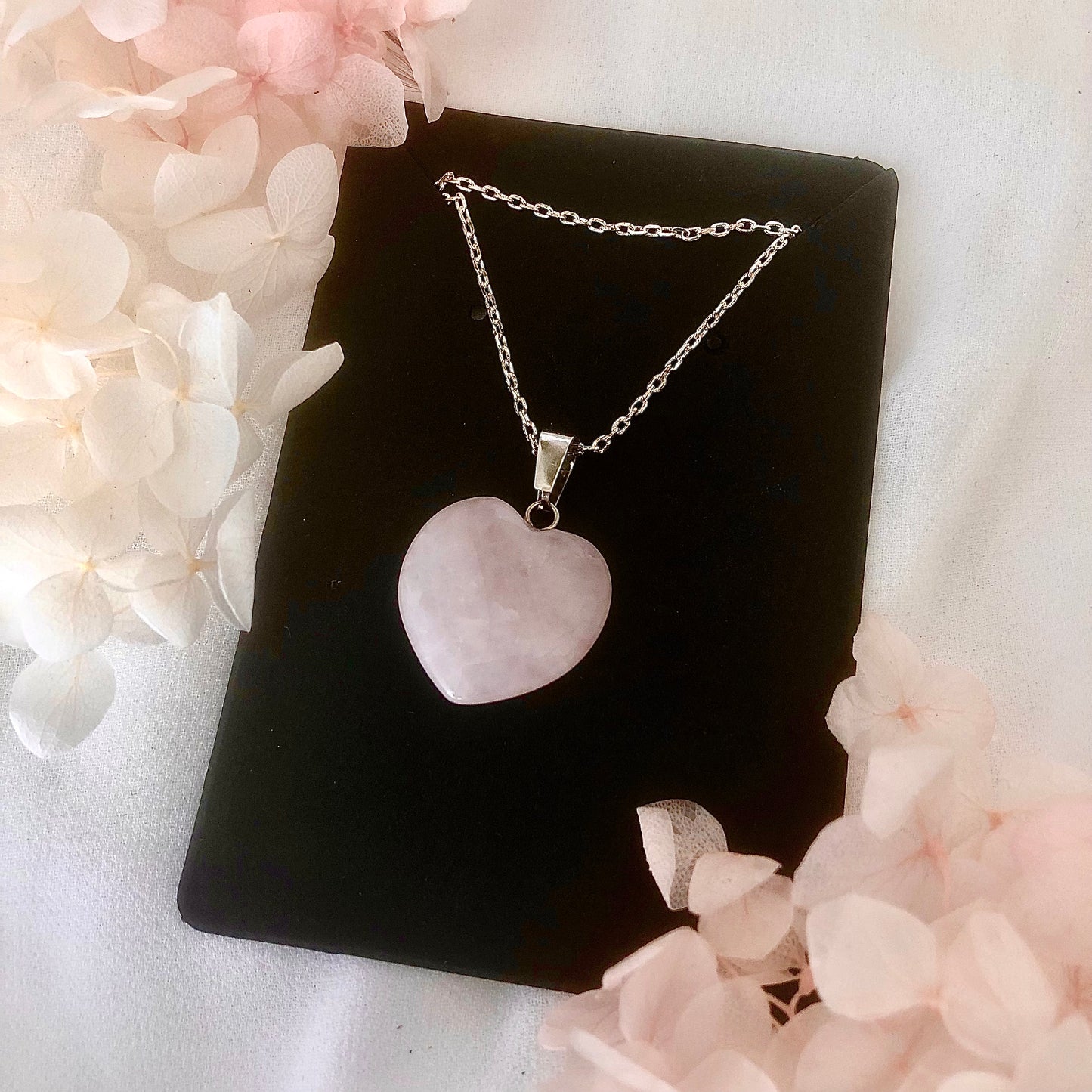 Unconditional Love - Rose Quartz Heart Necklace